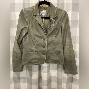 Old Navy Women's Green Corduroy Blazer